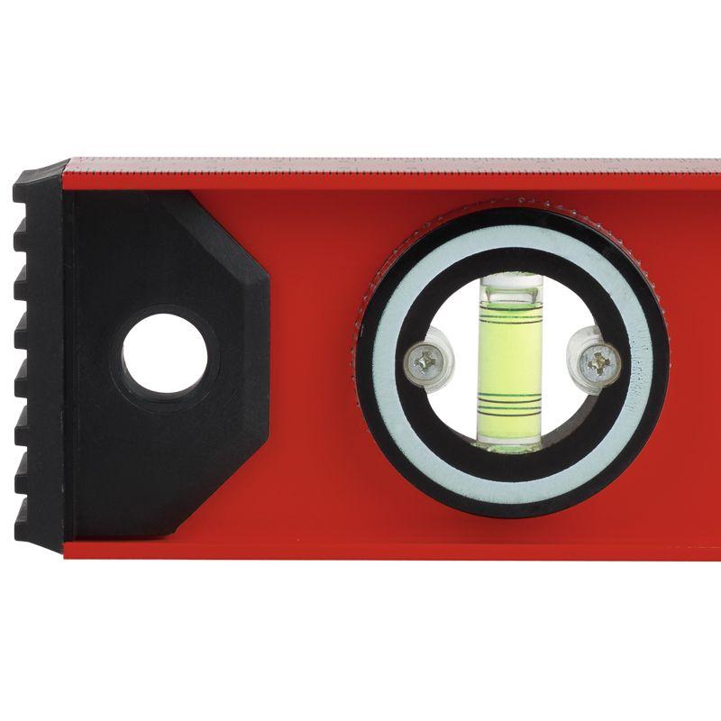 Уровень алюминиевый "Рельс" 600мм 3 глазка (1 поворотный) Rexant 12-9211