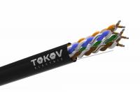 Кабель витая пара U/UTP 4х2х24 AWG кат.5E ССA PE TOKOV Light (м) TOKOV Eletrcic TKL-C06-U42CCA-5E-305-OD