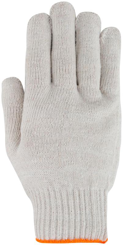 Перчатки вязаные (4 нити) 10 класс вязки х/б с ПВХ 12484